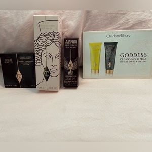 Charlotte Tilbury Eyeshadow Quad Goddess Skin Clay Mask Airbrush + Bonus